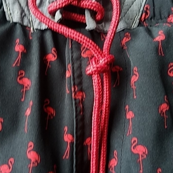 Sovereign Code Los Angeles swim pink flamingo cargo pocket trunks Drawstrings XL - Picture 4 of 13